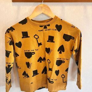 Kids Mustard Graphic Sweatshirt